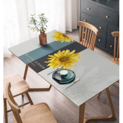 Скатертина для кухні та їдальні на замовлення з соняшниками "Sunflower", 60*90 см Скатертина для кухні та їдальні на замовлення з соняшниками "Sunflower", 60*90 см